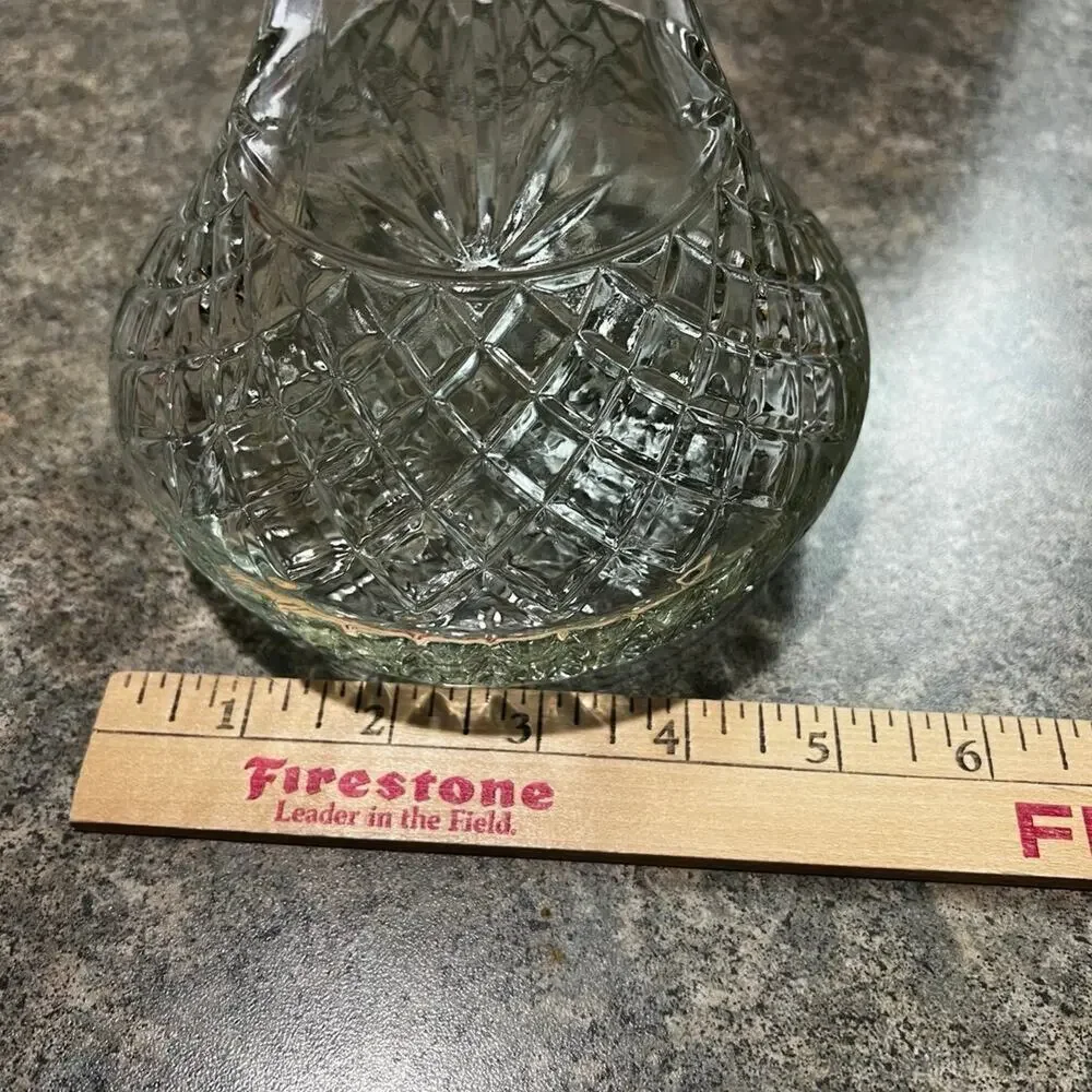 Vintage Genie Cut Glass Liquor Decanter with Stopper
